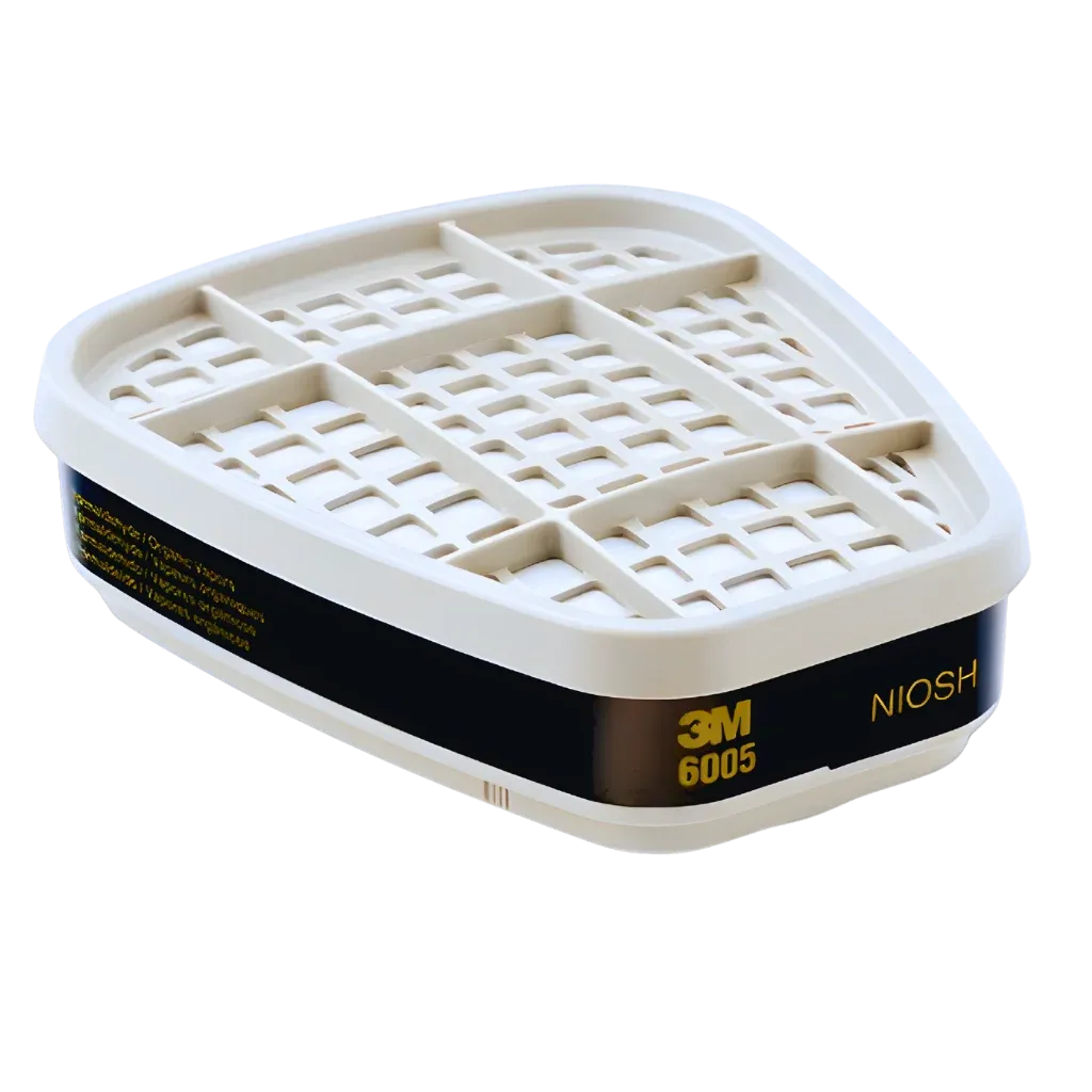 Cartucho para formaldehído y vapores orgánicos 3M(TM), protección respiratoria, modelo 6005 C/2 PIEZAS