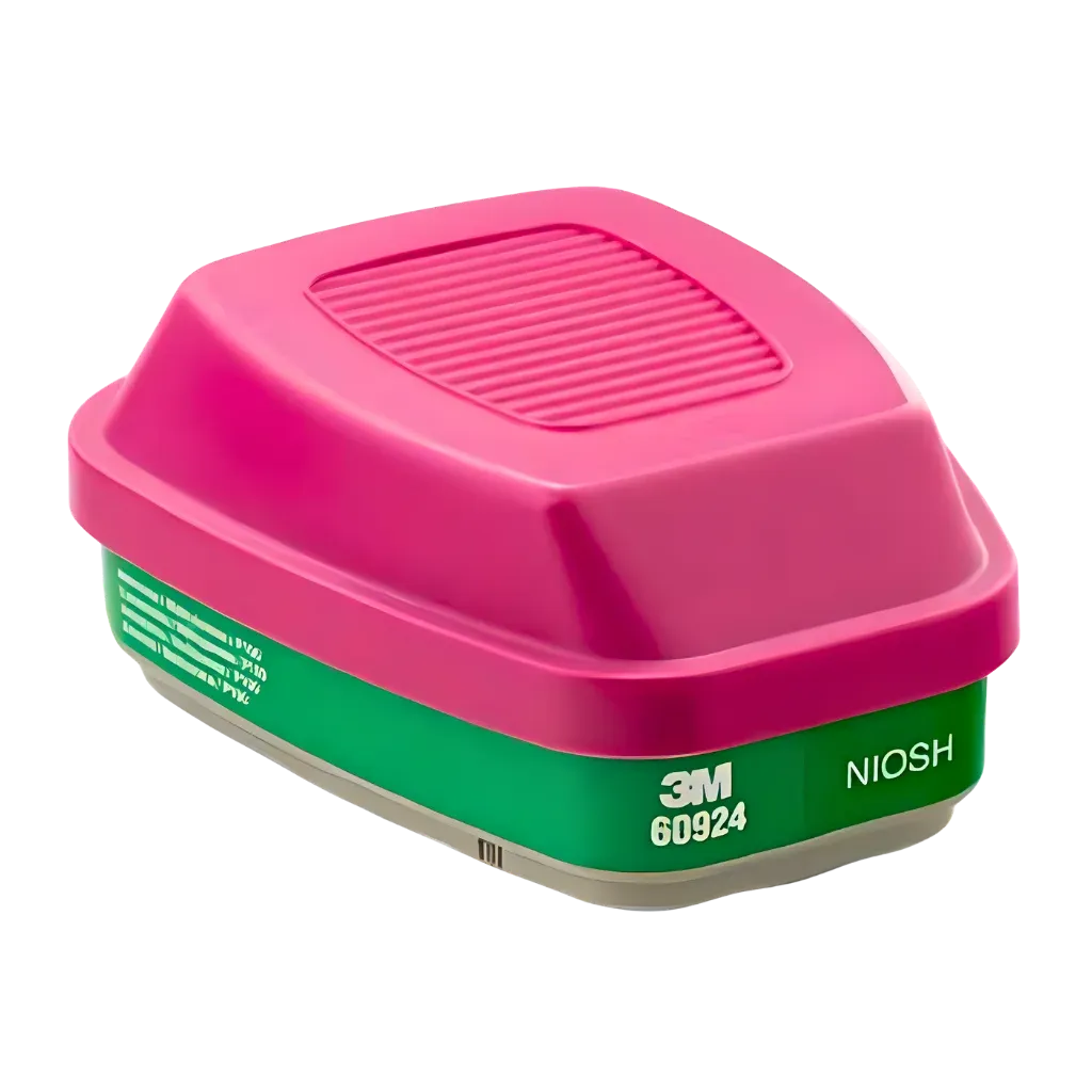 Cartucho/filtro mixto P100 3M(TM), protección respiratoria, modelo 60924 C/2 PIEZAS