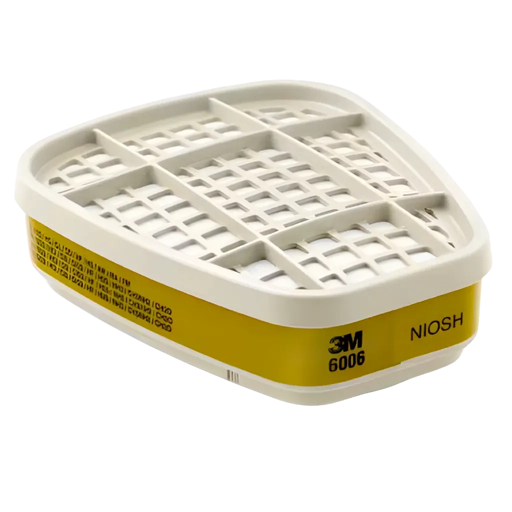 Cartucho para multigases ácidos y vapores orgánicos 3M(TM), protección respiratoria, modelo 6006 C/2 PIEZAS